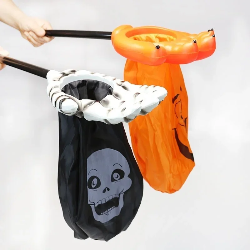 Neue Süßigkeiten Tasche Kreative Halloween Palm Kürbis Schädel Für Kind Süßes Oder Saures Geschenk Party Liefert Hause Festival Party Liefert – Detail 1