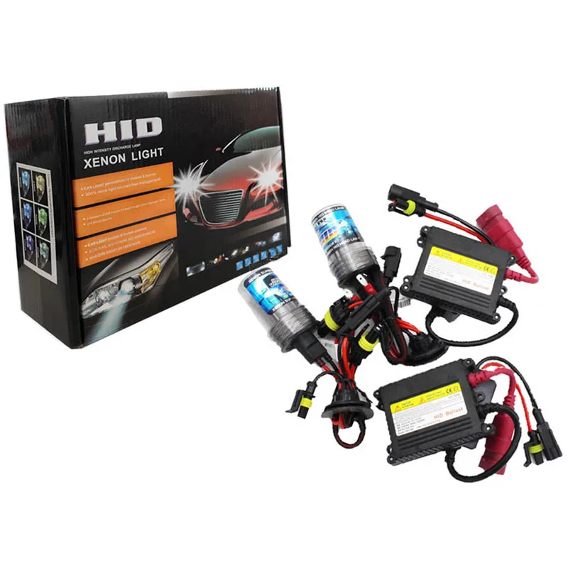 Car Light Bulb Electronic Ballast 2X HID Car Headlights Bulbs Xenon 12V 55W Ballast Light H4 H1 H3 H7 H11 9005 9006 880 Kit 3000K 4300K 6000K 8000K 12000k