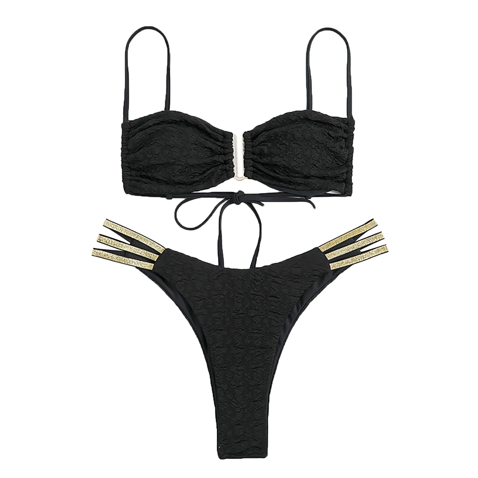 

Женский стандартный купальник-Бикини на бретельках с литой чашкой