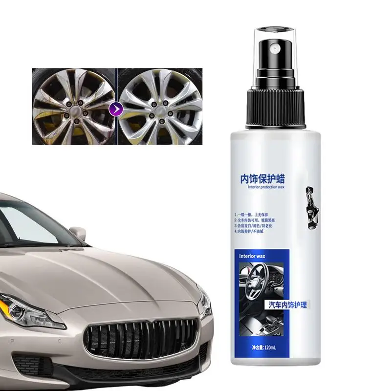 

Car Interior Coating Agent Auto Interior Leather Restorer Spray Non-Greasy Refurbishment Tool For Trucks RVs SUVs Trucks