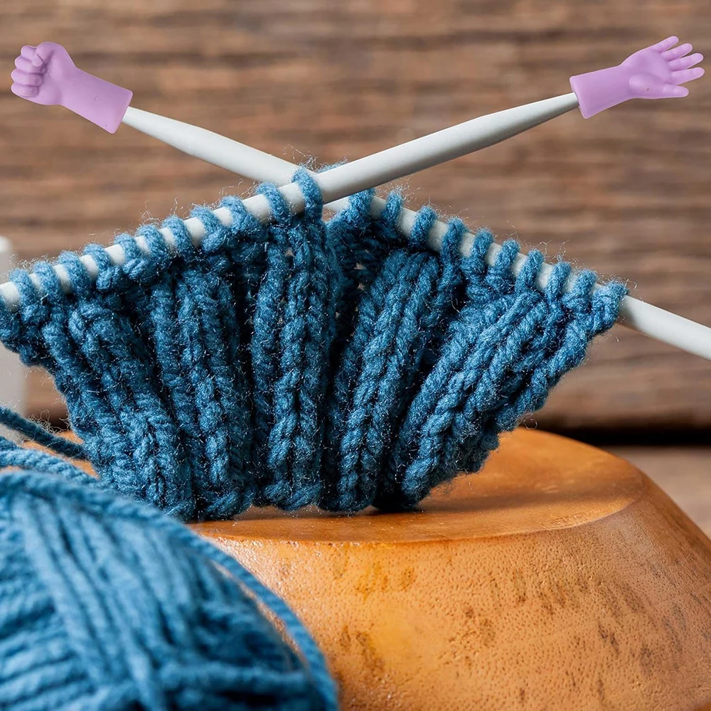24pcs Knitting Needle Stoppers Knitting Needle Point Protectors Tip Cover Crochet Knitting Needle Caps Supplies Accessories