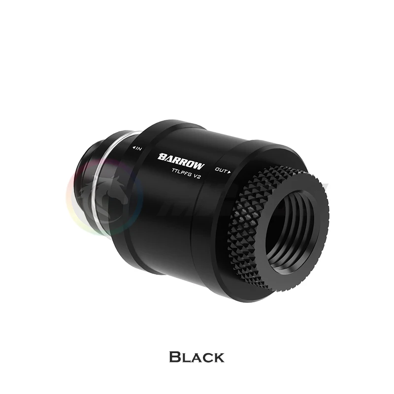 Valvola Arresto Acqua Barrow | Corpo Nero | Maniglia Alluminio | Per Impianti Idraulici - Foto 4