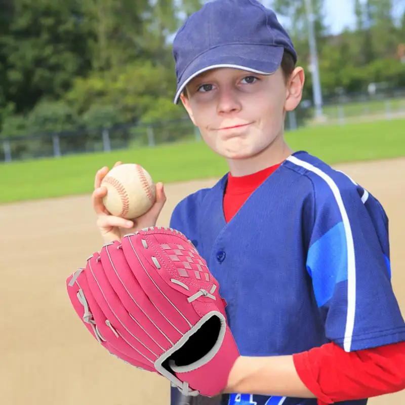 Kids Baseball Glove Sports Softball Glove Infielder Baseball Fielding for Teens Girls Softball Youth Mitts