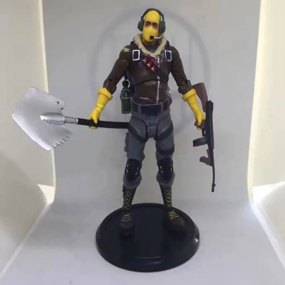 19Cm Gioco Fortnite Raptor Black Knight Skull Trooper Premium Action Figure Modello Da Collezione Accessori Per La Decorazione Del Desktop Regalo