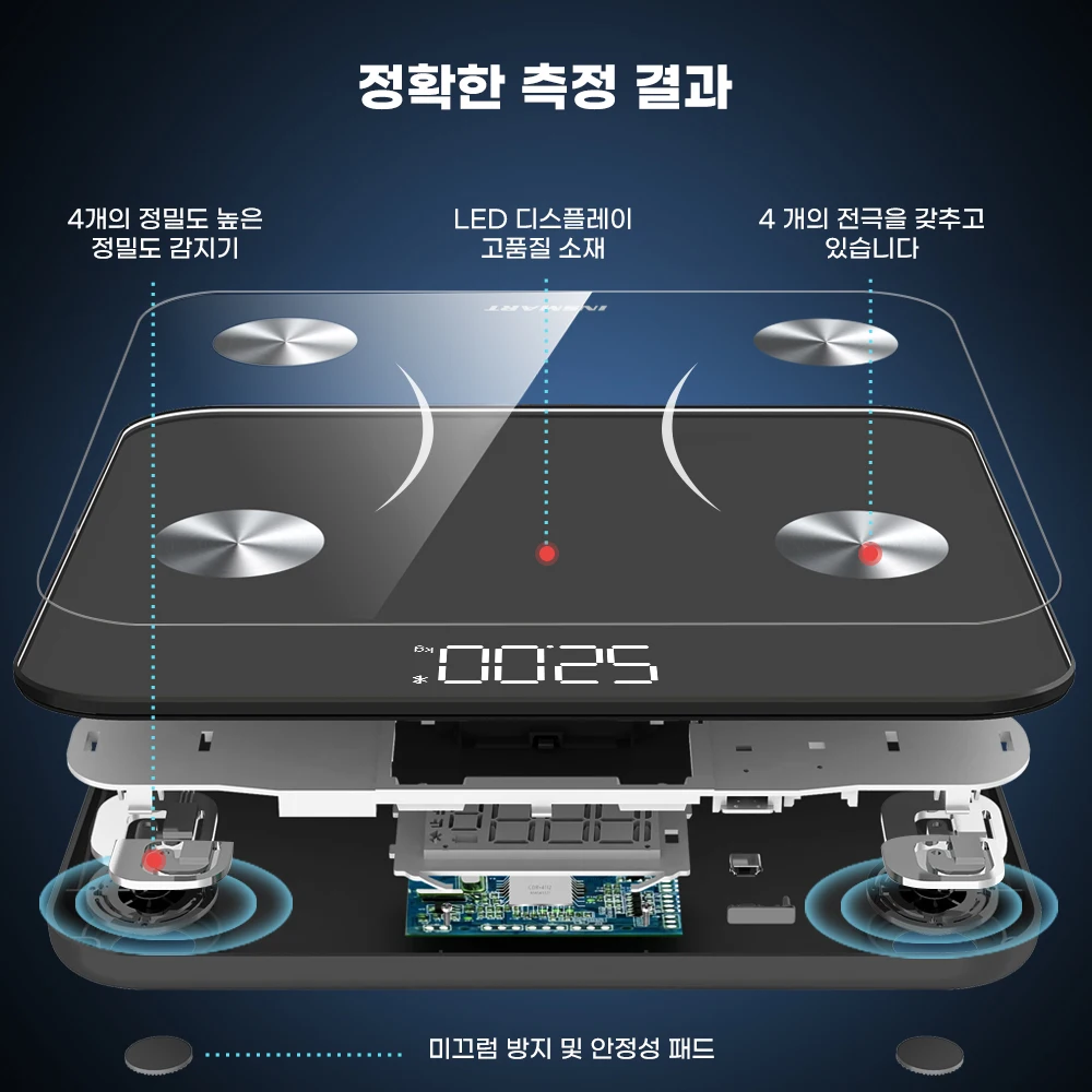 Digital Body Weight Scale Bluetooth Smart Electronic Bathroom Scales Weighing Balance BMI Analyzer