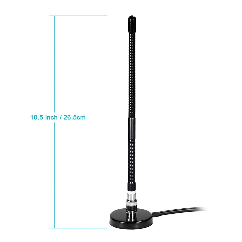 27MHZCB shortwave vehicle antenna set with BNC master sucker base with 3m RG58 FEEDER BNC trunk mobile radio