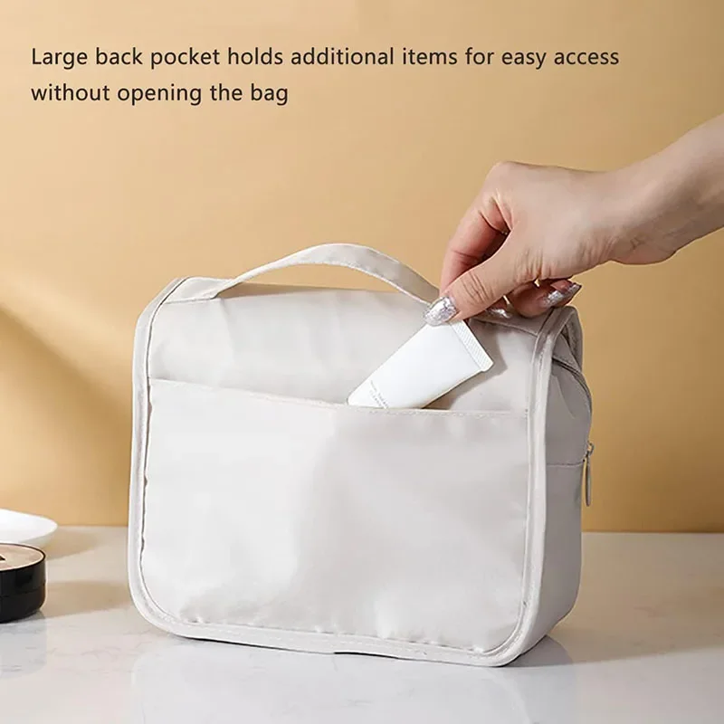 Travel Makeup Bag Waterproof Toiletries Organizer High Quality Women Neceser Bathroom Hook Wash Pouch Hook Makeup Storage Bag 5