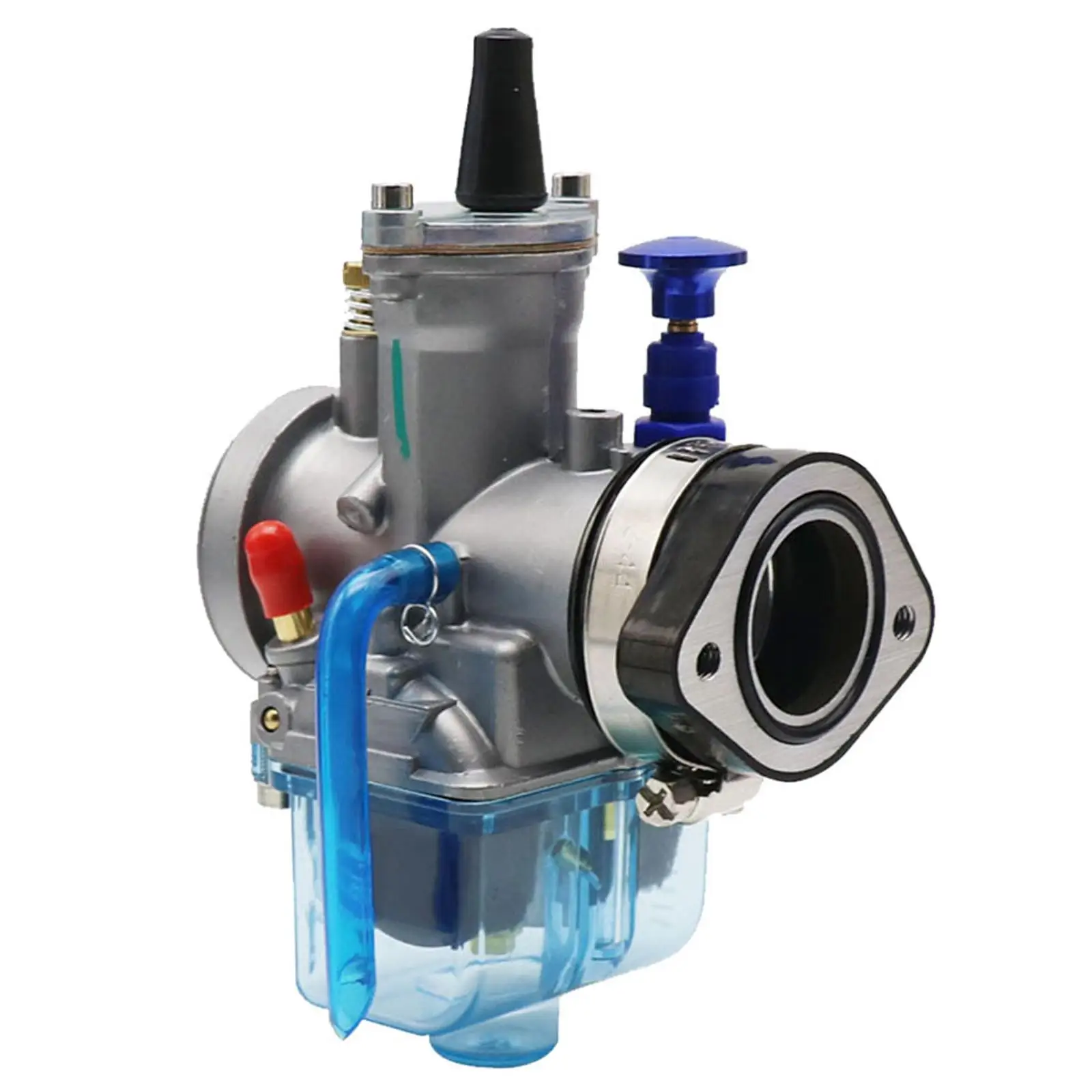 Motorcycle Carburetor Adapter 48Mm Black With Clamp Inlet Intake Pipe Air Intake Manifold Rubber Mat Dirt Bike For Pe 26 28 30