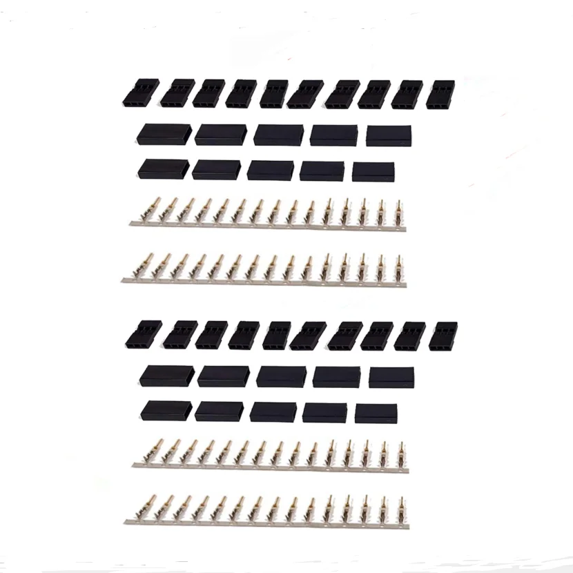 5/10 쌍 Jr Futaba 서보 수신기 커넥터 플러그(잠금 장치 및 남성 여성 금도금 터미널 포함) RC 배터리용 압착 핀 키트