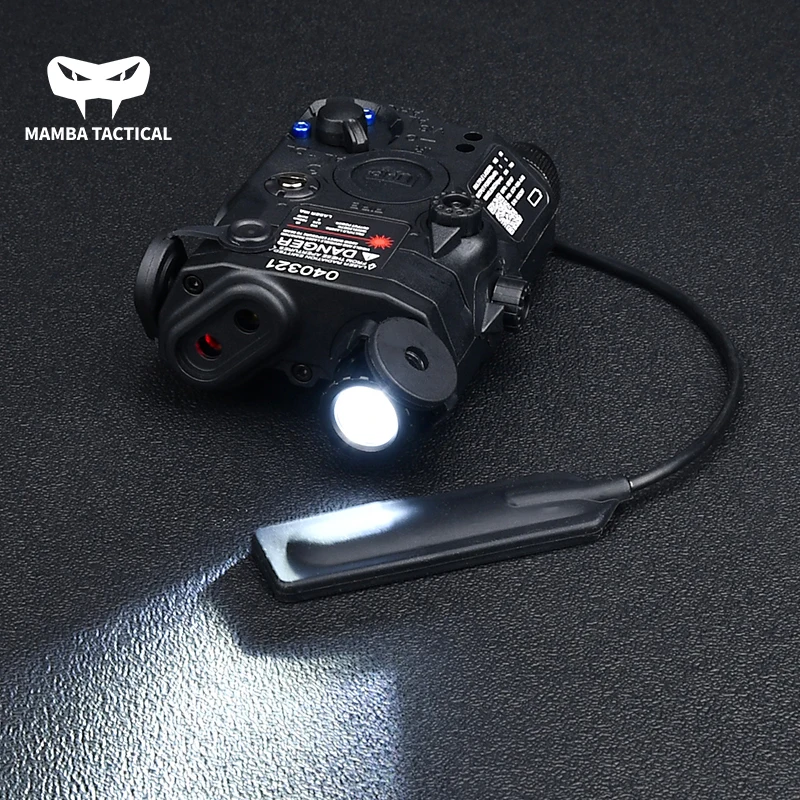 WADSN New PEQ15 AN/PEQ-15 Red Dot Laser+White LED Flashlight+ IR Laser Weapon Light Hunting Rifle Battery Case Fit 20mm Rail