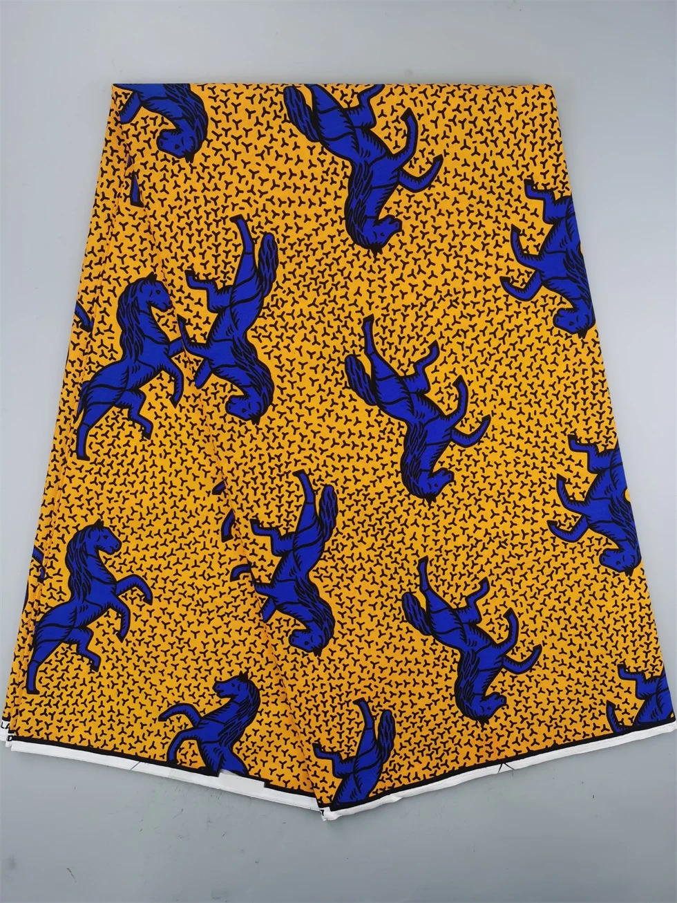 Authentic Wax Print Fabric African Dress Material 100% Cotton, 6 Yards