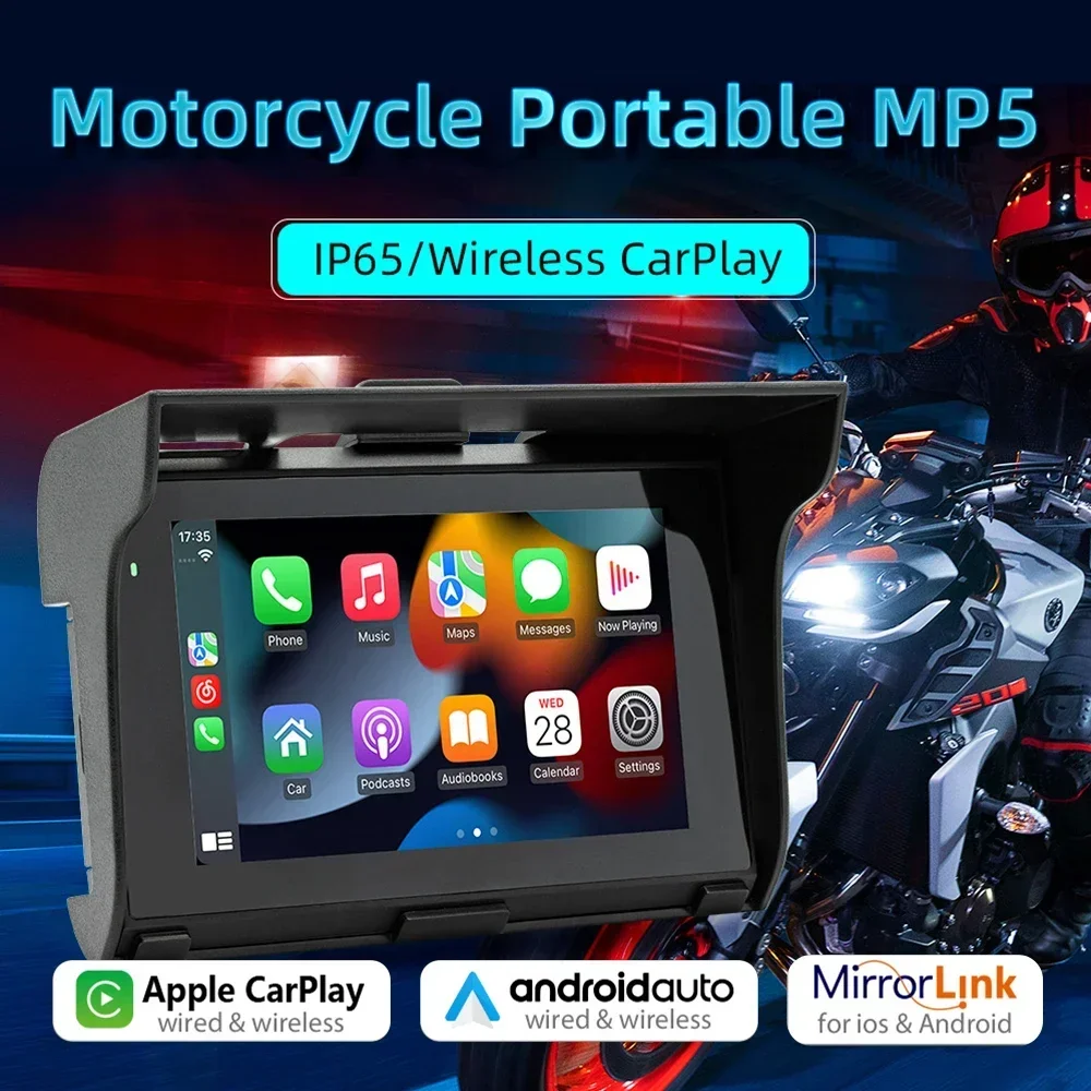 

GPS-навигатор для мотоцикла, 5 дюймов, водонепроницаемый, Android, IP65