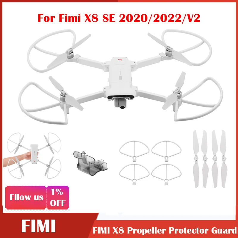 Eliche Per Fimi X8 Se 2020 Protezione Dell'Elica Protezione Dell'Anello Di Protezione Puntelli Del Paraurti Per Fimi X8 Se Accessori Per Droni