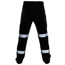 Men Road Work High Visibility Overalls Casual Pocket  Work Casual Trouser Pants