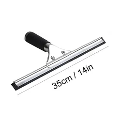 Glass Cleaning Squeegee with Rubber Blade - Versatile Window and Surface Wiper (35cm)
