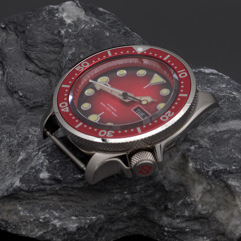 Mod SKX007 SKX009 Design Dive Watch Head With NH35 NH36A Stainless Steel Diving Men Automatic Watch 200m waterproof Resistance