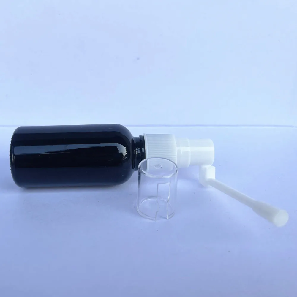 5X 10X Frosted Black Throat Nose Spray Glass Bottles Sprayer Atomozer 5ML to 30ML 360 degree rotation Portable Refillable Travel