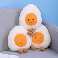 New Cartoon Egg Stuffed Toy Expression Food Bread Toast Series Breakfast Doll Fun Decoration Pillow Baby Comfort Doll Xmas Gifts 2