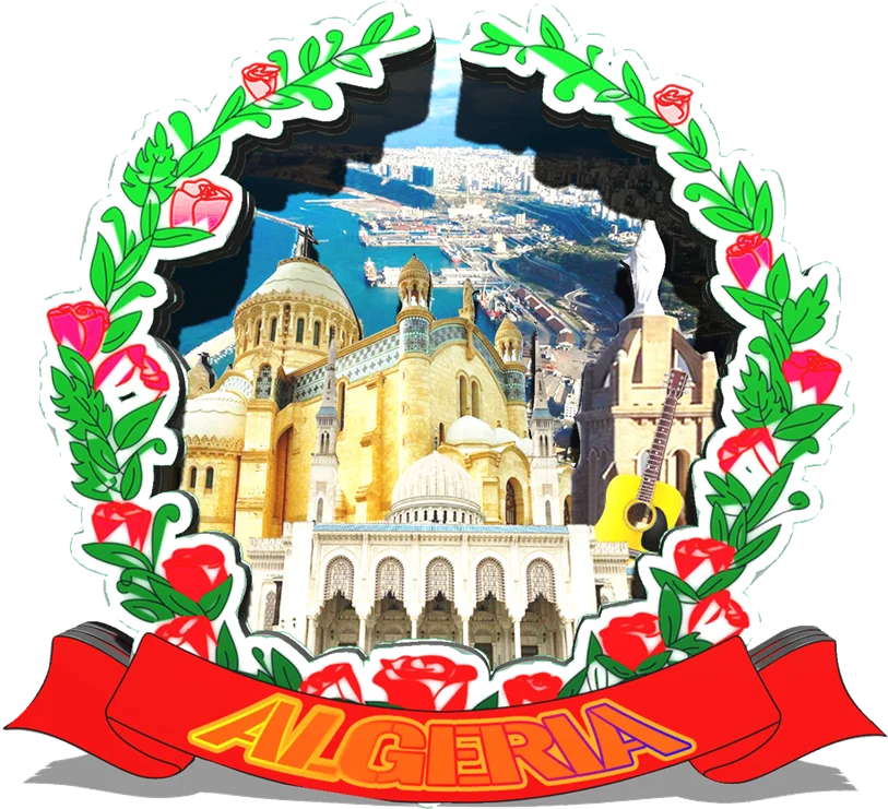 Decorative Magnets for Conetantine Oran Algiers Algeria City Landmark Travel Souvenirs 3D Wooden Fridge Stickers Delightful Gift