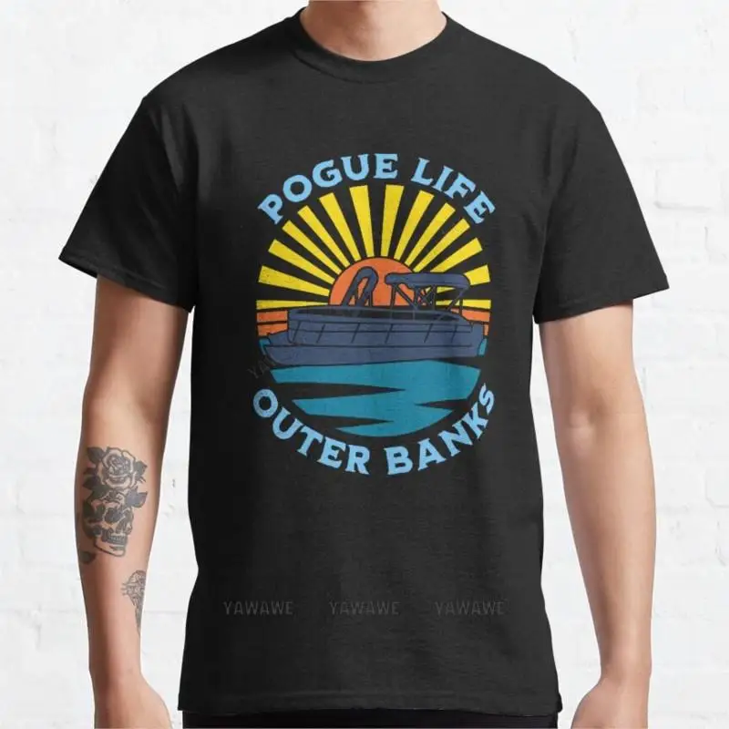 Pogue Life, P4L, Outer Banks, Paradise On Earth T-Shirt Da Uomo T-Shirt Grafica