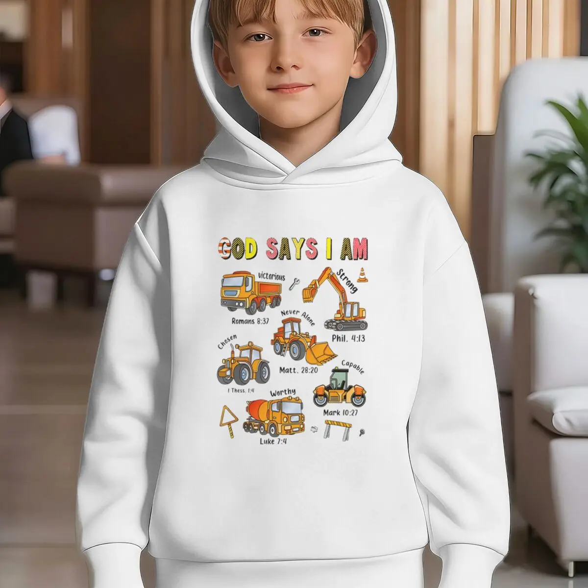 "God Says I Am" Kids Hoodie