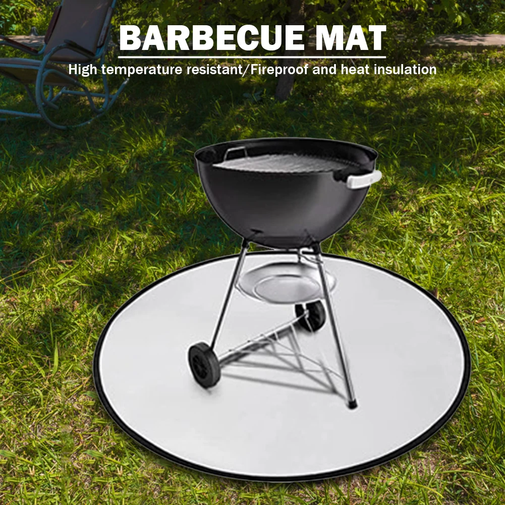 MisFox Feuerfeste Grillmatte - Schutzunterlage Für Garten, Terrasse & Camping