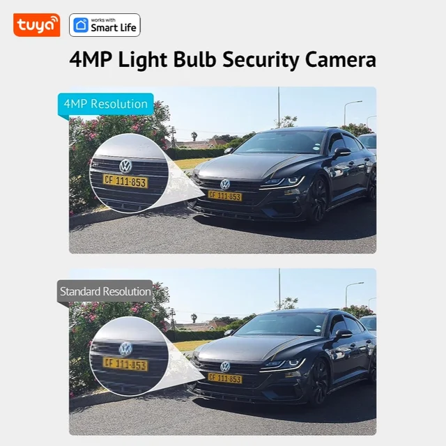 실내외 보안을 위한 혁신적인 Tuya 스마트 전구 보안 카메라