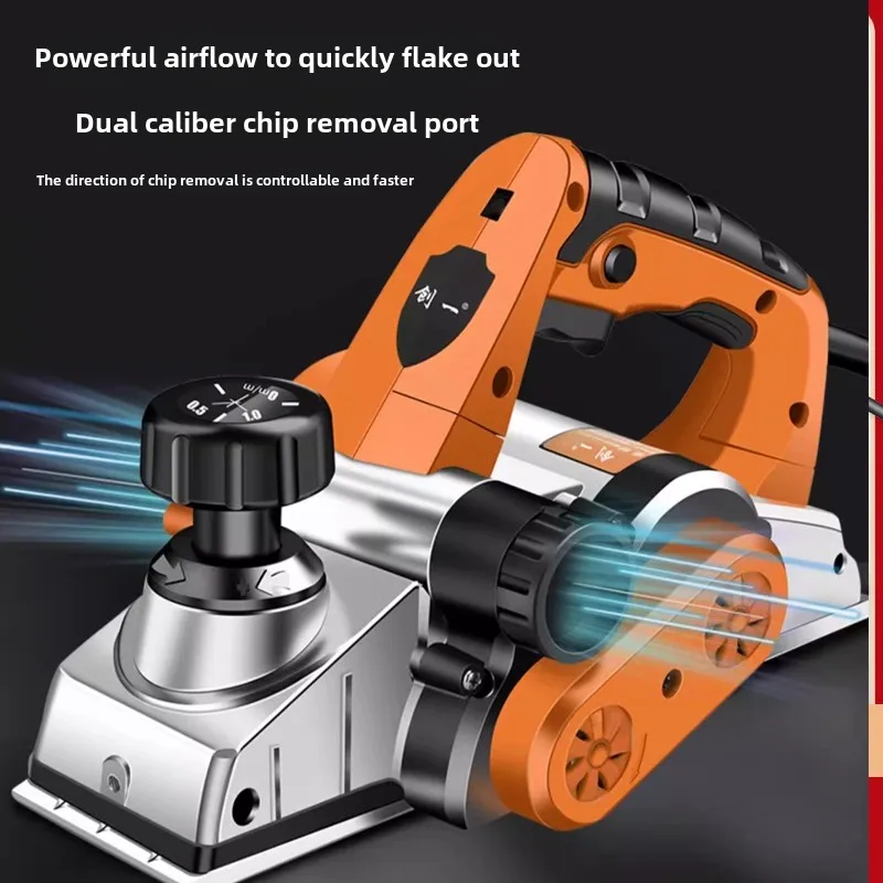 220V Electric Wood Planer with Adjustable Depth Control Lightweight Electric Planer for Woodworking Household - Image 5