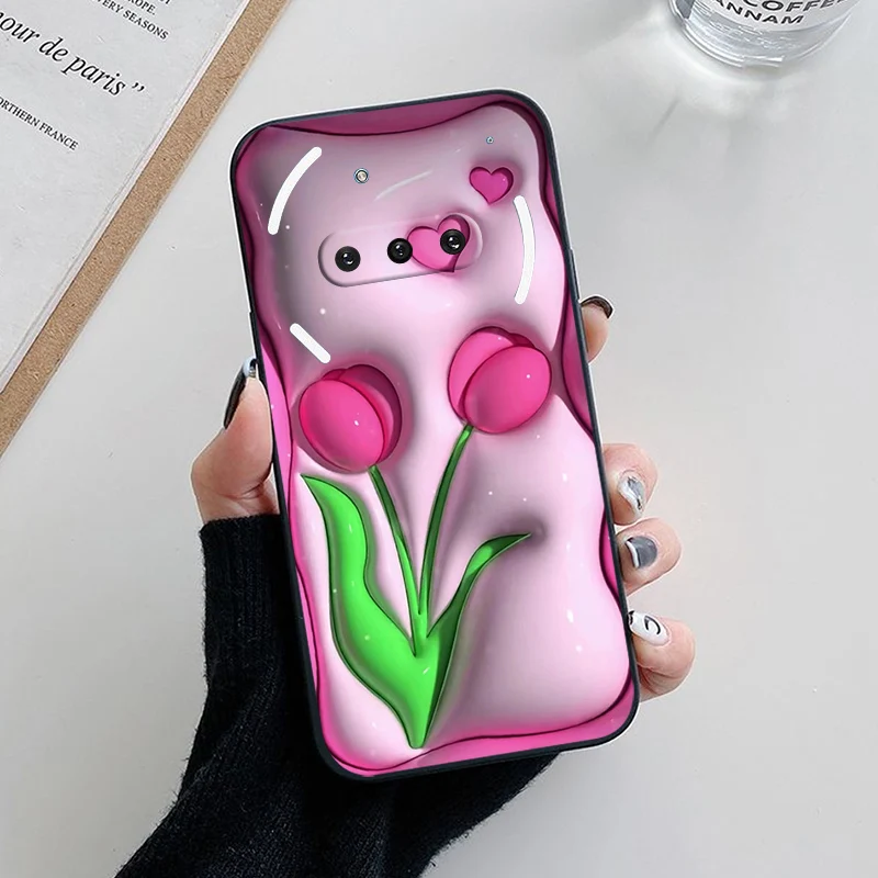 Love Heart Silicone Shockproof Phone Case Cover, Bumper Shell
