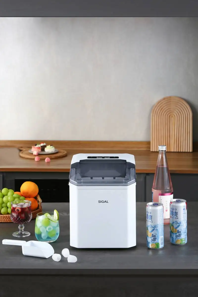 Countertop Ice Maker Machine Portable Ice Makers Countertop Make 12kg ice in 24 hrs Cube Ready in 6-13 Mins