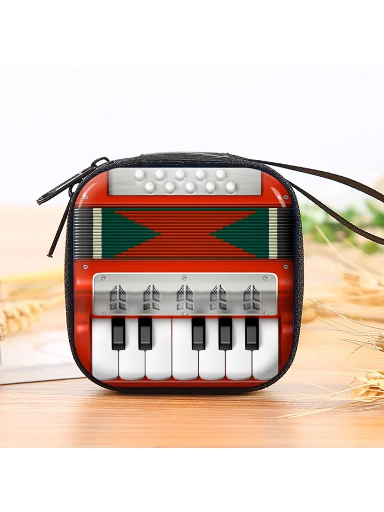 미니 휴대용 이어폰 가방, 동전 지갑, 헤드폰, USB 케이블 케이스, 보관 상자, 휴대용 파우치 가방, 이어폰, 1 개