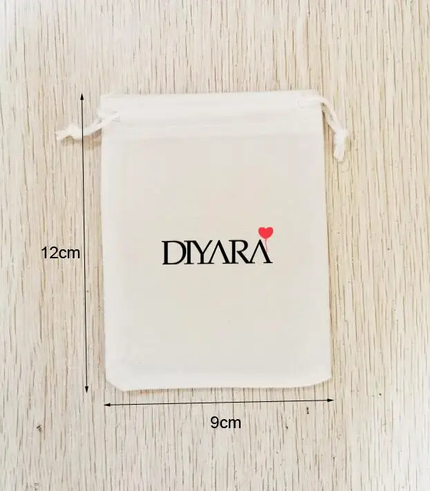 Custom Logo - 300 pcs 9x12cm White Velvet Bags Printed With (Black+Red) 2 Colors Logo beadtales 10pcs lot 7x9cm 9x12cm gold color red velvet fabric drawstring pouches bags for jewelry christmas gifts package