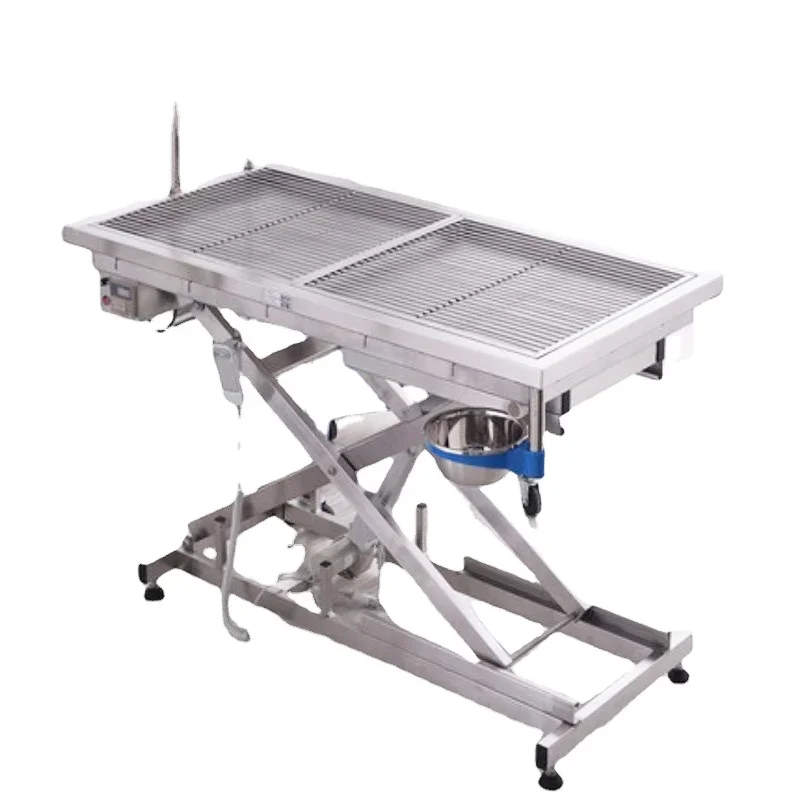 

304 stainless steel pet operation table inspection
