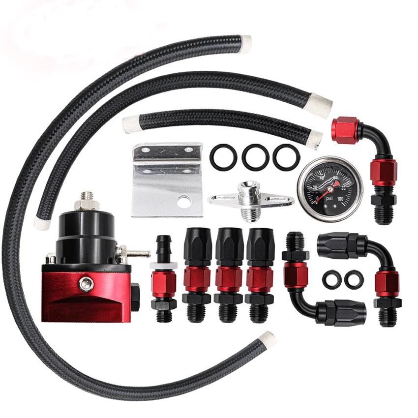 

Регулируемый топливный регулятор давления AN6, регулируемый топливный регулятор давления, установочный комплект, манометр 160psi, комплект регулятора EFI