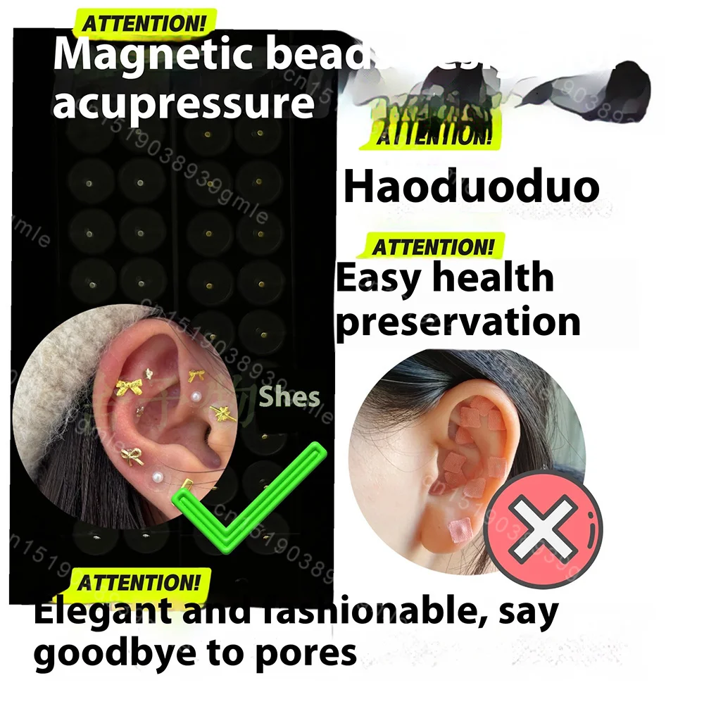 Ear Seeds Acupunctures Kit Acupuncture Magnetic Beads Auricular Transparent Ear Point Stickers Ear Pressure Stick