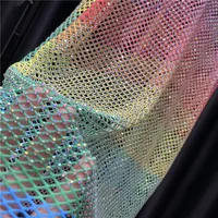 Women&Men Neon Crystal Colorful Rhinestones Shiny Sexy Y2K RainbowTank Tops Party Club Sexy See Mesh Hollow Out  65cm long - Image 5