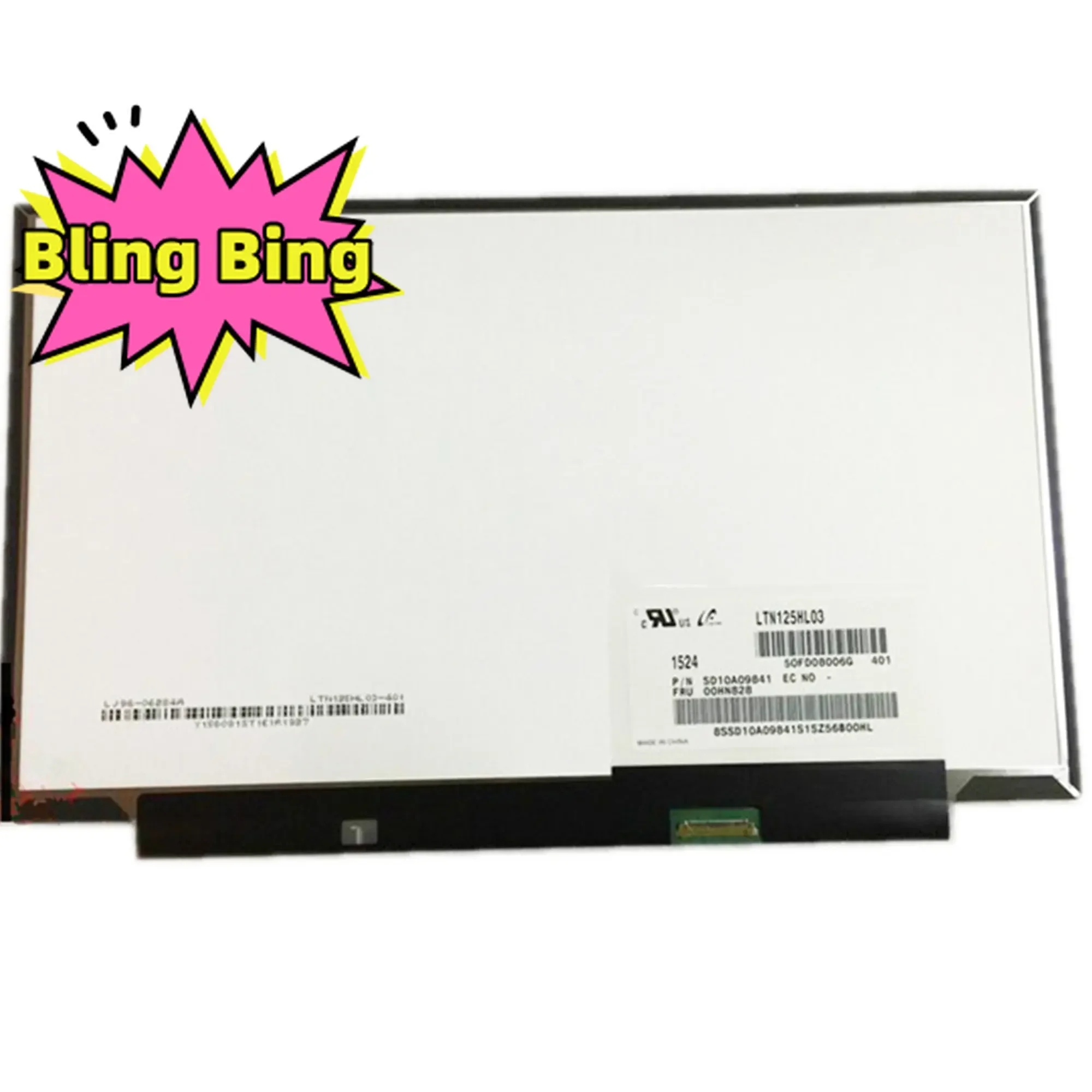 

LTN125HL03-401 LTN125HL03 401 For Lenovo X240 X250 X260 30 Pins 1920*1080 EDP FRU: 00HN828 12.5'' IPS Laptop LCD Screen