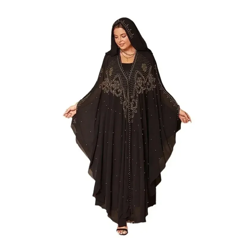 2024-abayas-для-женщин-Дубай-роскошные-черные-синие-шифоновые-бубоу-мусульманское-модное-платье-caftan-Свадьба-Вечеринка-события-кардиган-мусульманский