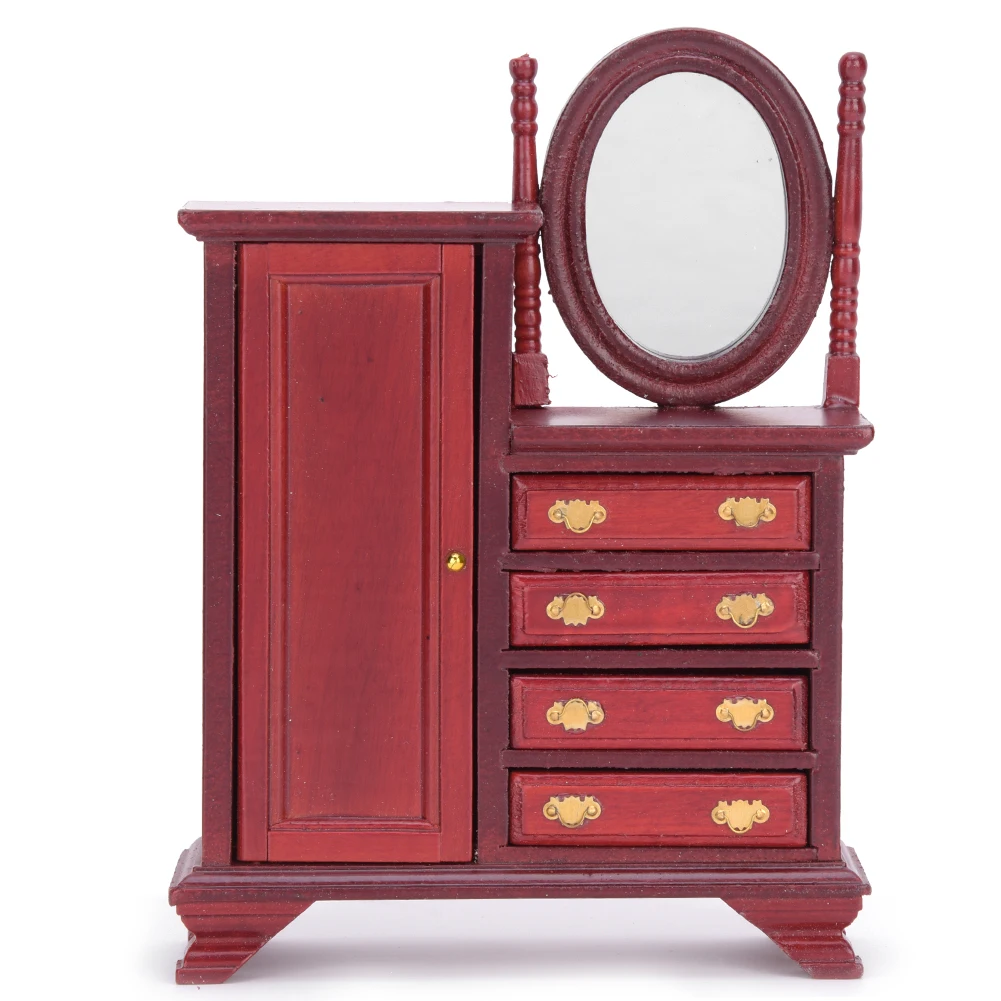 

1:12 миниатюрный кукольный домик, гостиная, туалетный столик, аксессуары для украшения кукольного домика