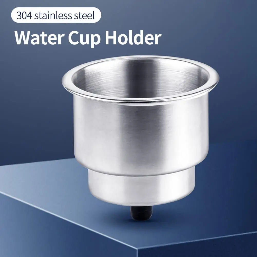 

Подставка для стакана для воды, устойчивый нержавеющий контейнер для хранения с отверстием для слива, нержавеющая сталь, подставка для напитков в морском стиле