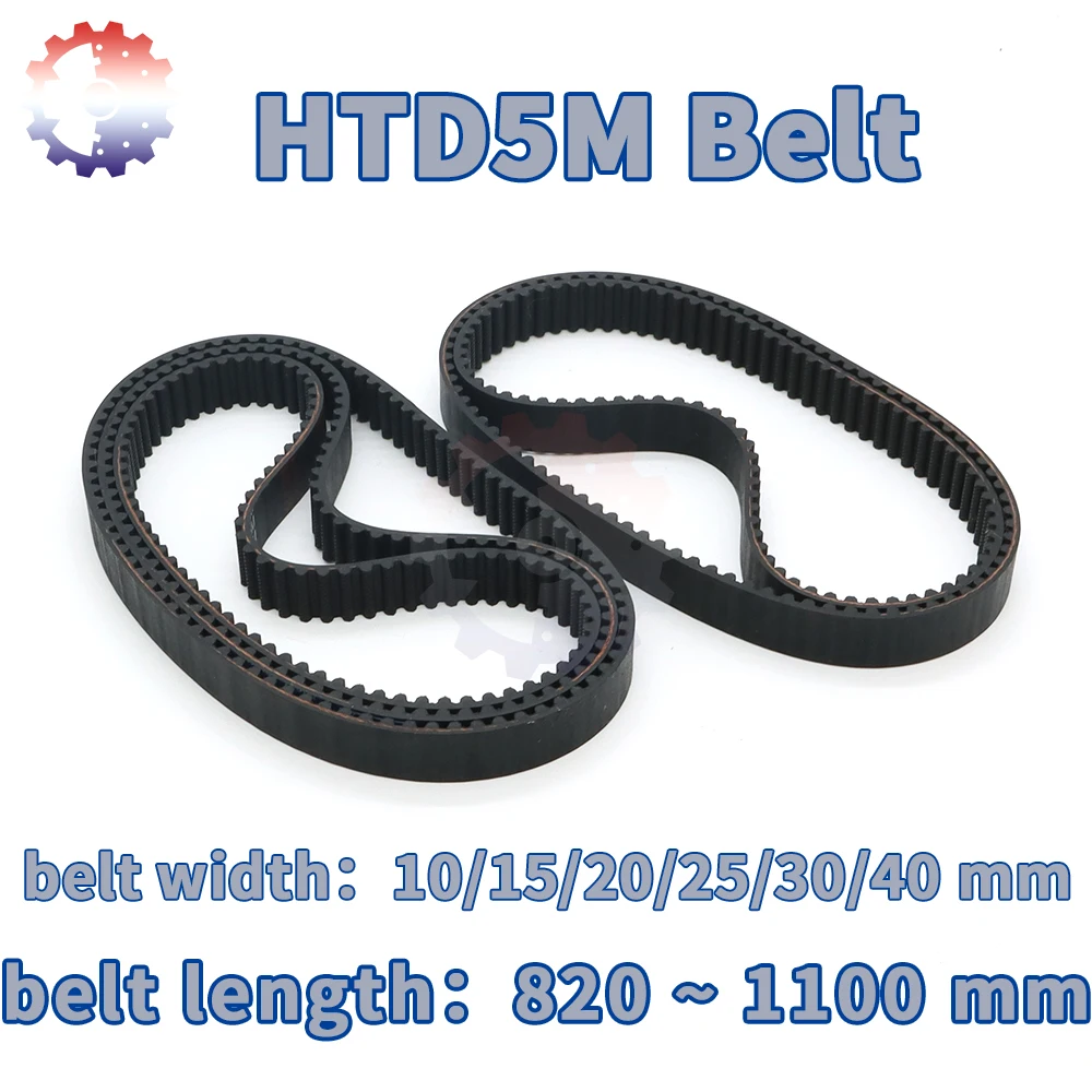HTD 5M Zahnriemen – 820 Mm Länge, 20 Mm Breite, Geschlossen, Gummi + Fiberglas