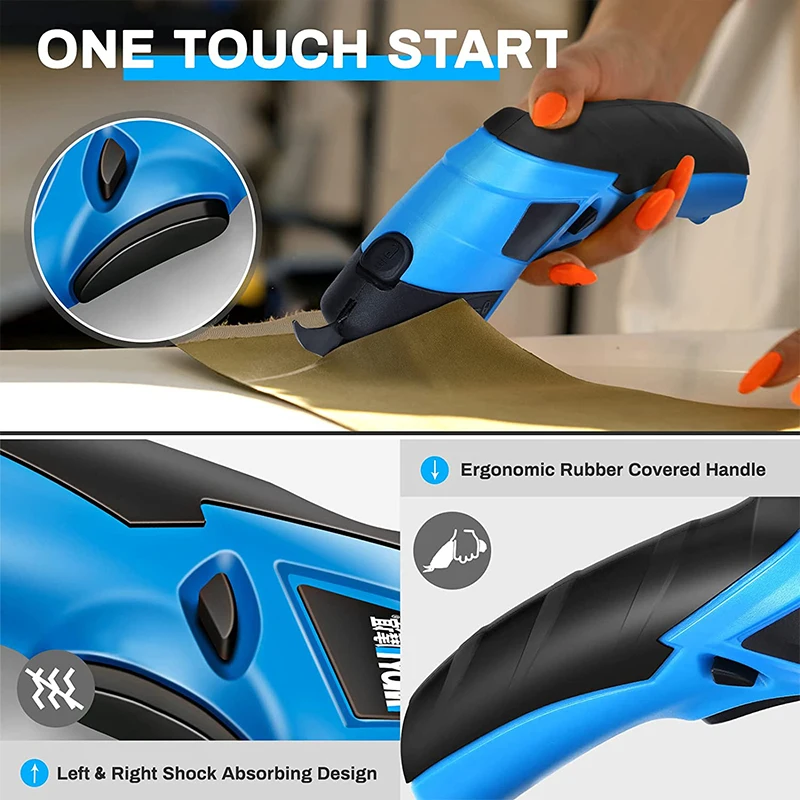 3.6V Multifunctional Electric Scissors Fabric Cutting Machine Leather  Scissors With Tungsten Steel Blades USB Rechargeable Tool - AliExpress