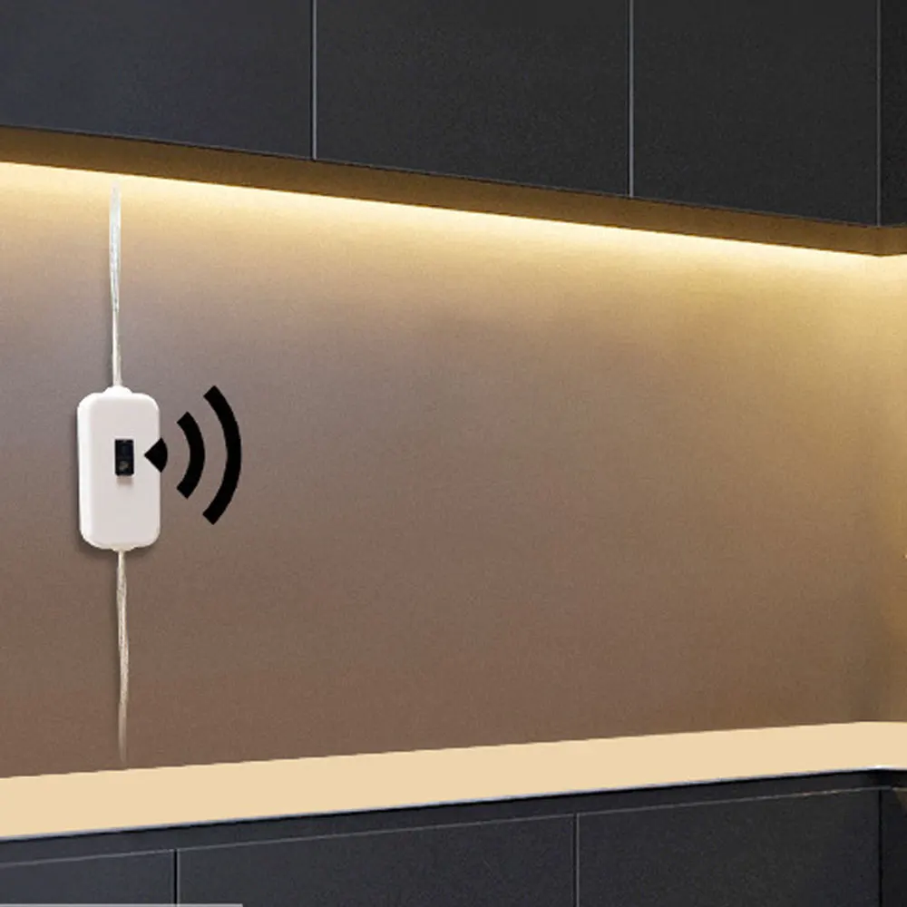LED USB Hand Scan NIght Light Infrared Induction Soft Lamp Strip Wardrobe Under Cabinet Lamp TV Backlight Desk Waterproof  Strip dinosaur night light