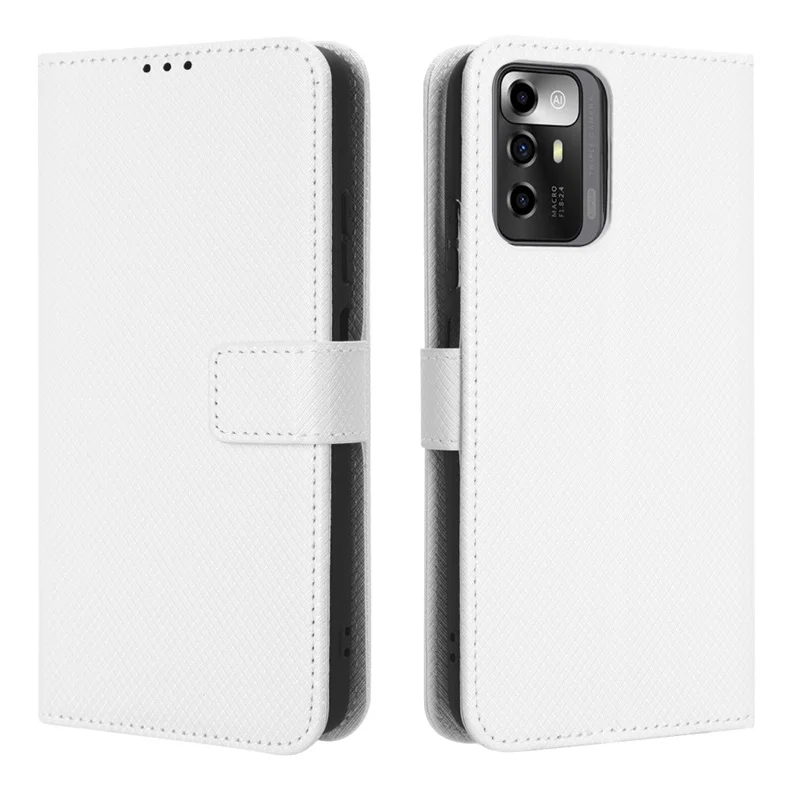 Per Zte Blade A72 Luxury Diamond Pattern Antiscivolo Pu Premium Wallet Lanyard Drop Case Per Zte Blade A72 5G A52 A31 Custodia Per Telefono