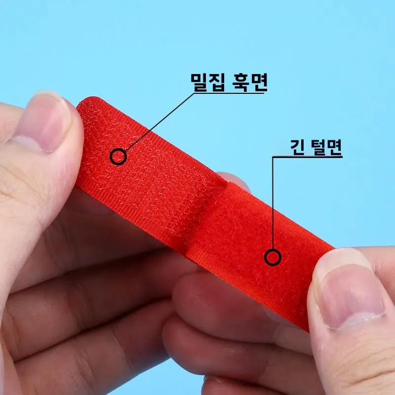 나일론 자가 접착 매직 테이프, 아동복 및 신발용 고정용 스티커 스트랩 (바브형)