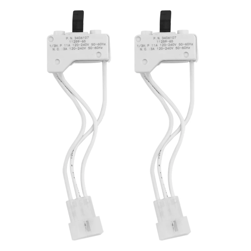 

2X дверной выключатель для сушилки для 3406109 3406107 джакузи, Kenmore, Sears, Maytag, Roper, Estate