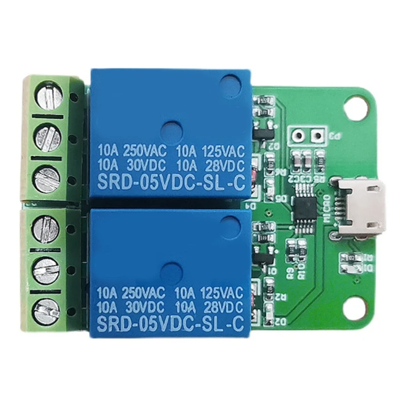 

1 Pc HID Drive-Free USB 2 Channel 5V Relay Control Module