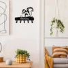 Hangers Wall Hook 1pc Squirrel Metal Key Holder Wall Hook Art Modeling Decorative Accessories Wall Mount Hook Keychain Crochet 3