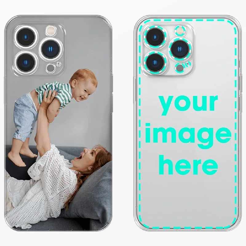 Personalized Custom Soft Transparent Phone Case with DIY Photo Design
