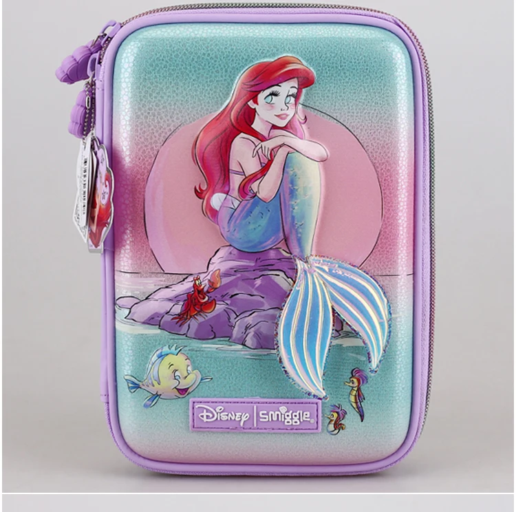 Disney Australia Smiggle Mermaid - Mochila escolar para niños, papelería, estuche para bolígrafos, bolsa para el almuerzo, mochila, regalo para niños